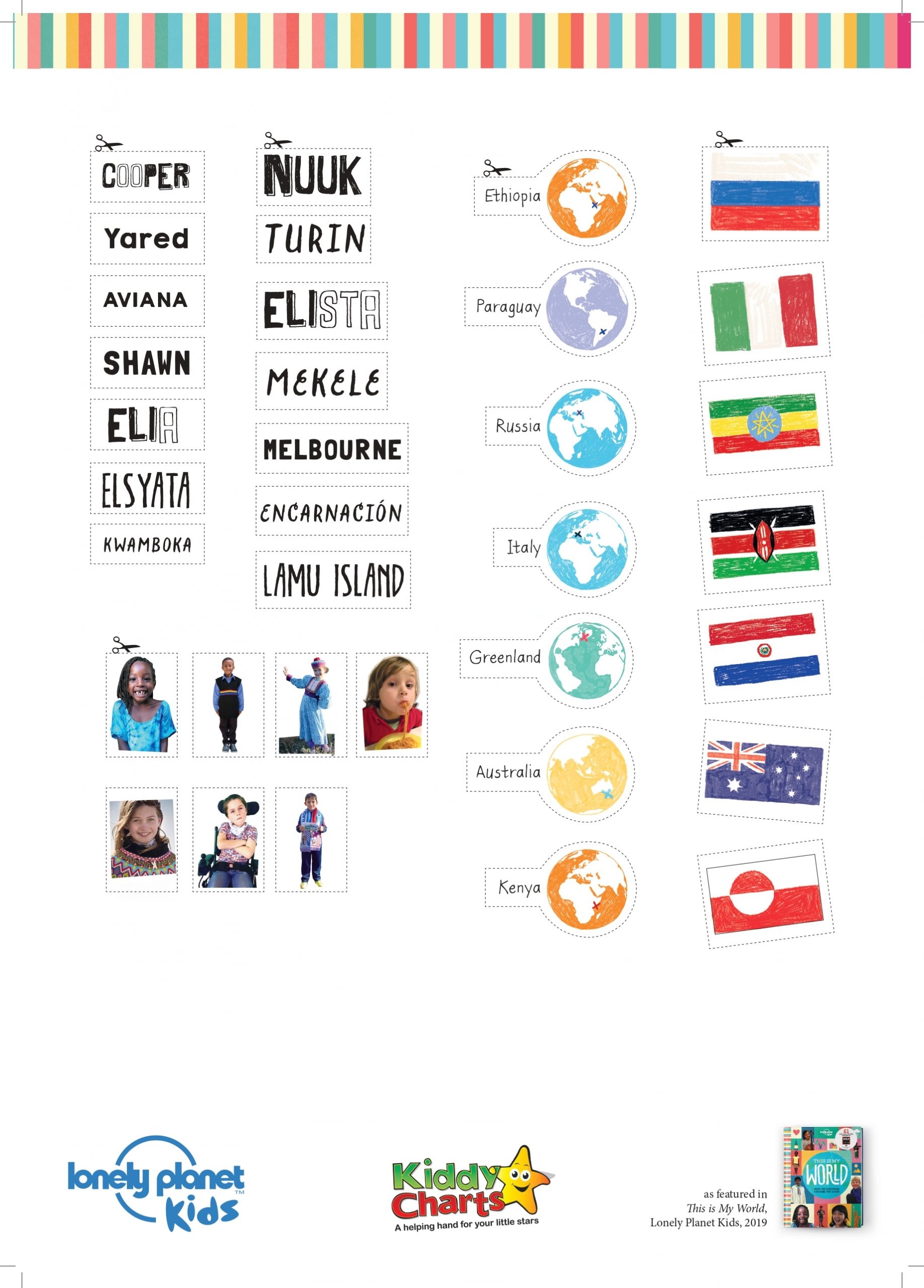Countries Of The World Printable Board Game Kiddy Charts