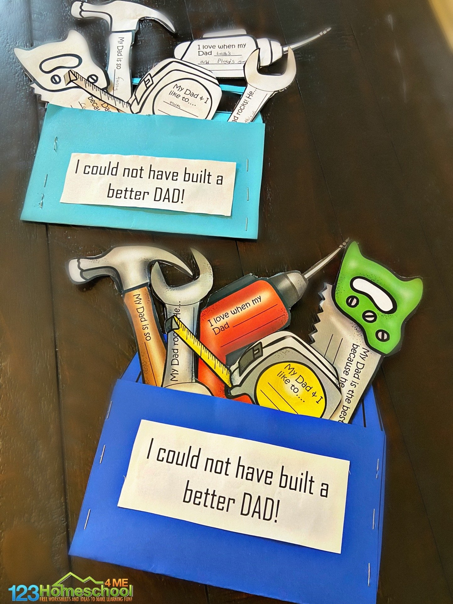 Cute Toolbox Printable Fathers Day Craft Free Printable 