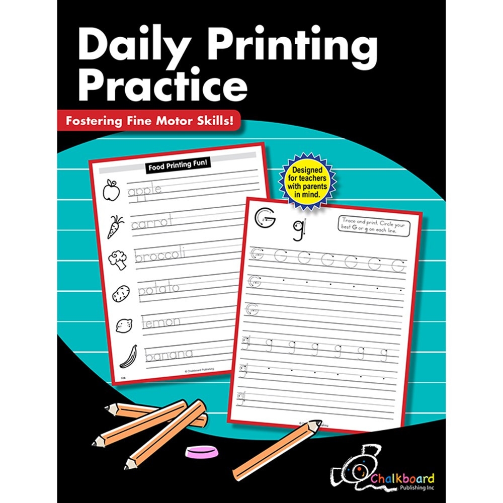 Daily Printing Practice Workbook Grade K 2 CTP8205 Creative Teaching Press Handwriting Skills