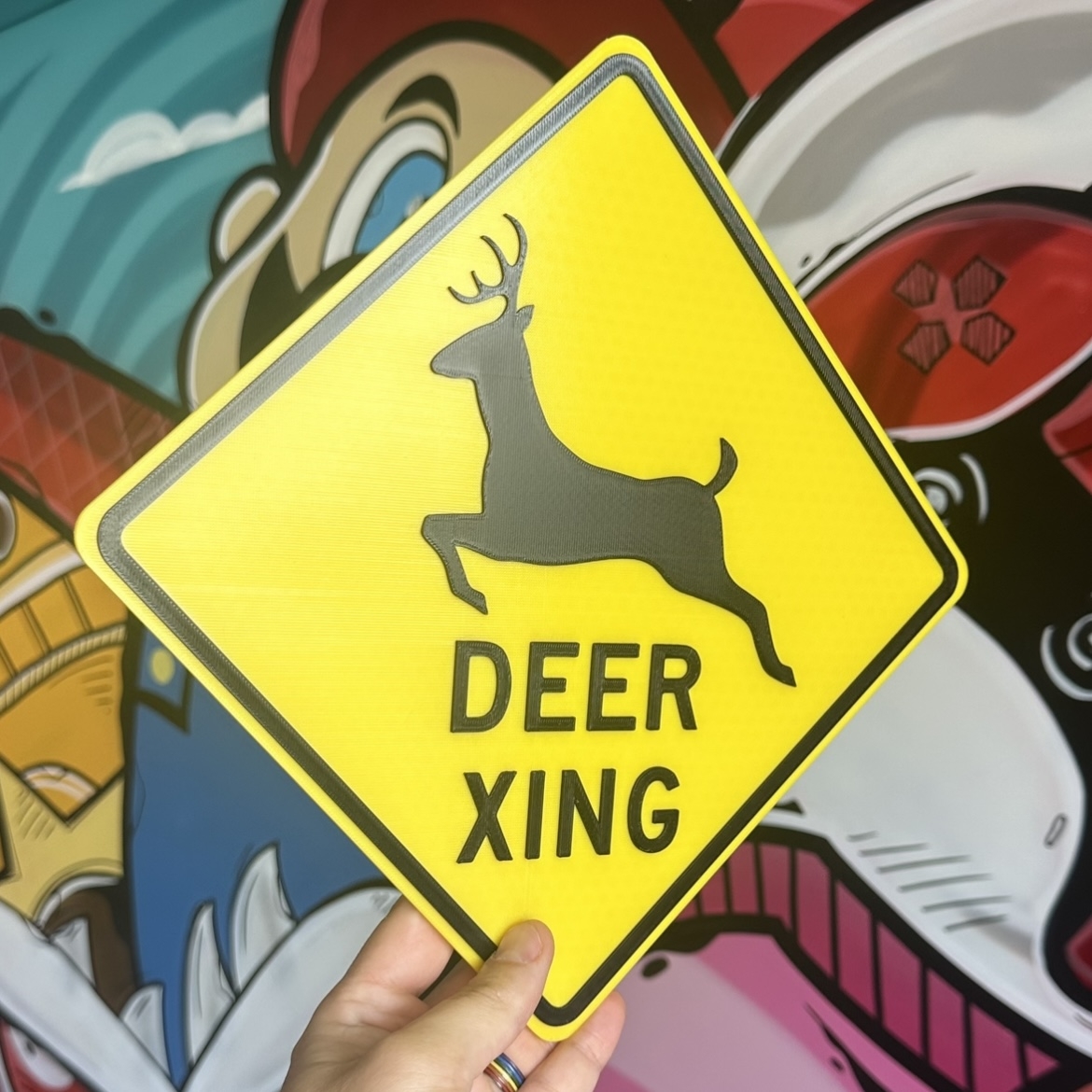 Deer Xing Sign By Rico3Dmaker Download Free STL Model Printables