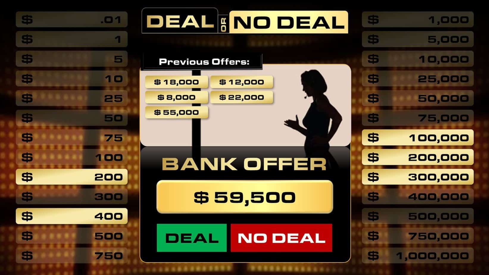 Download Deal Or No Deal PowerPoint Game Template