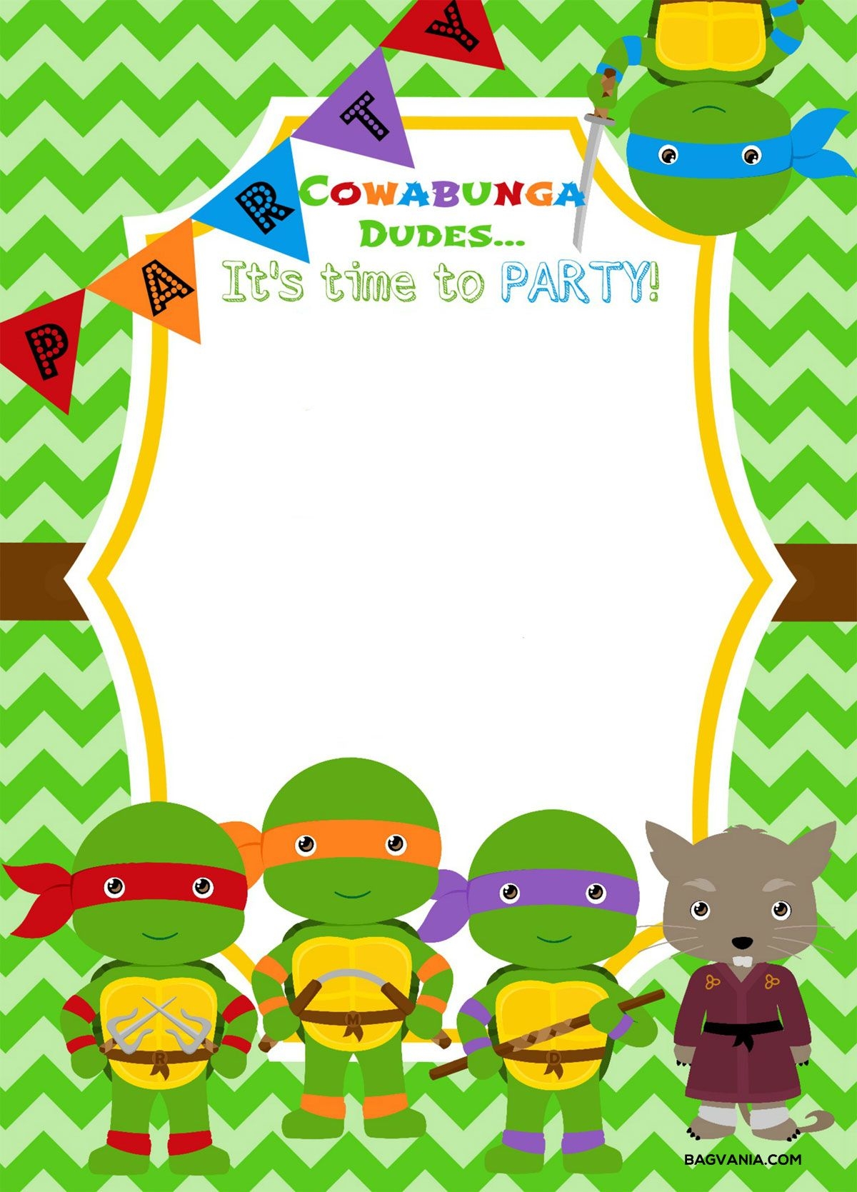 Download Now Free Printable Ninja Turtle Birthday Party Invitations Turtle Birthday Invitations Turtle Birthday Parties Ninja Birthday