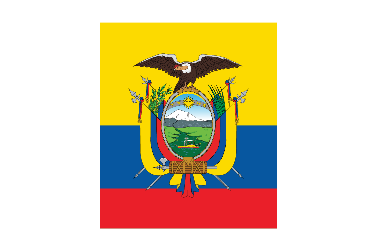 Download The Flag Of Ecuador 40 Shapes Seek Flag