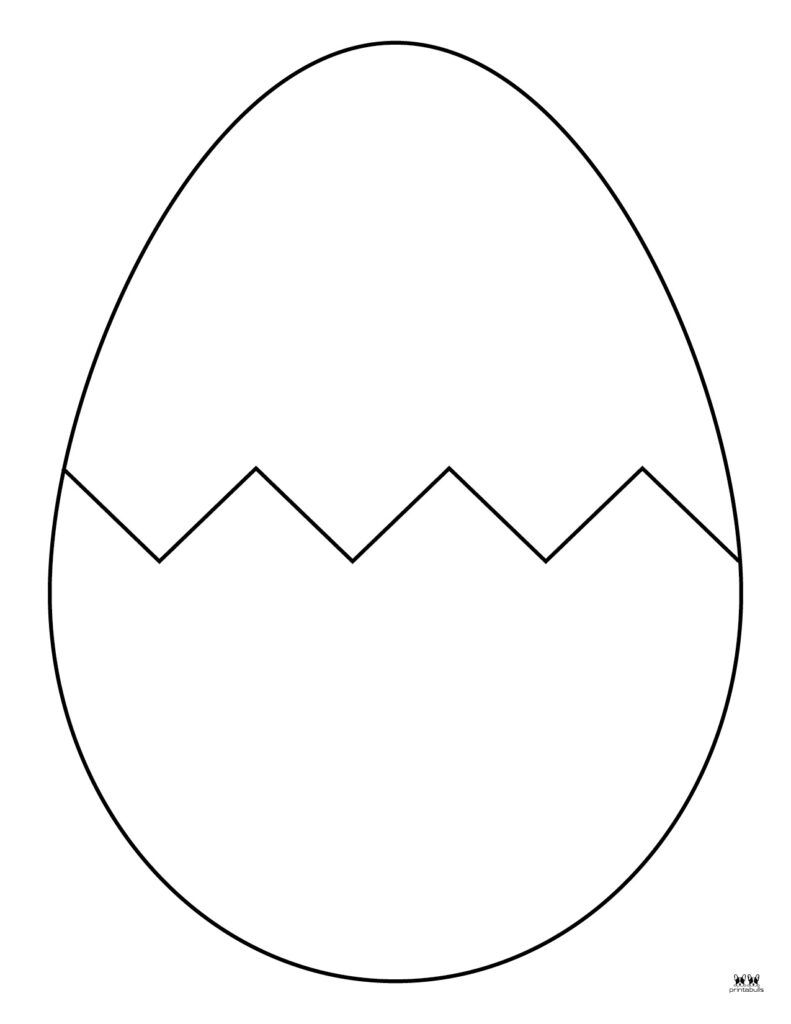 Cracked Egg Template Printable