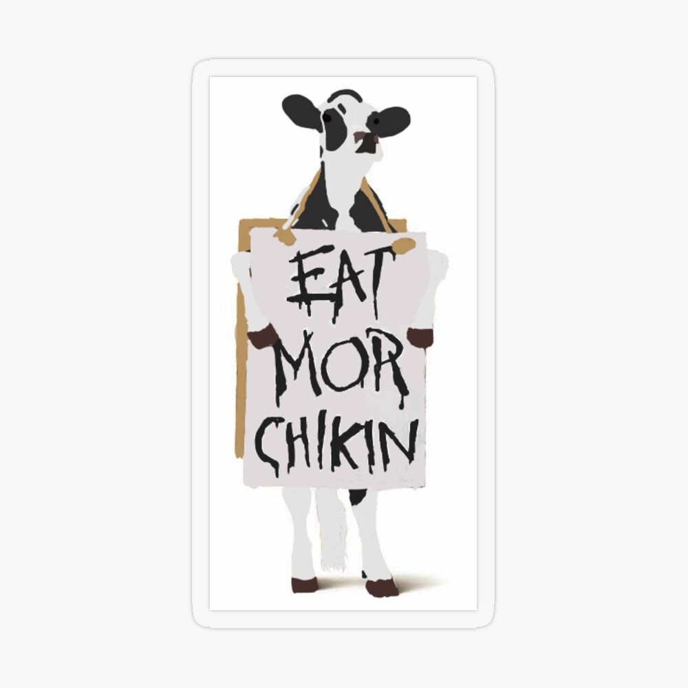 Eat More Chicken Sticker For Sale By HeriethAsh Redbubble