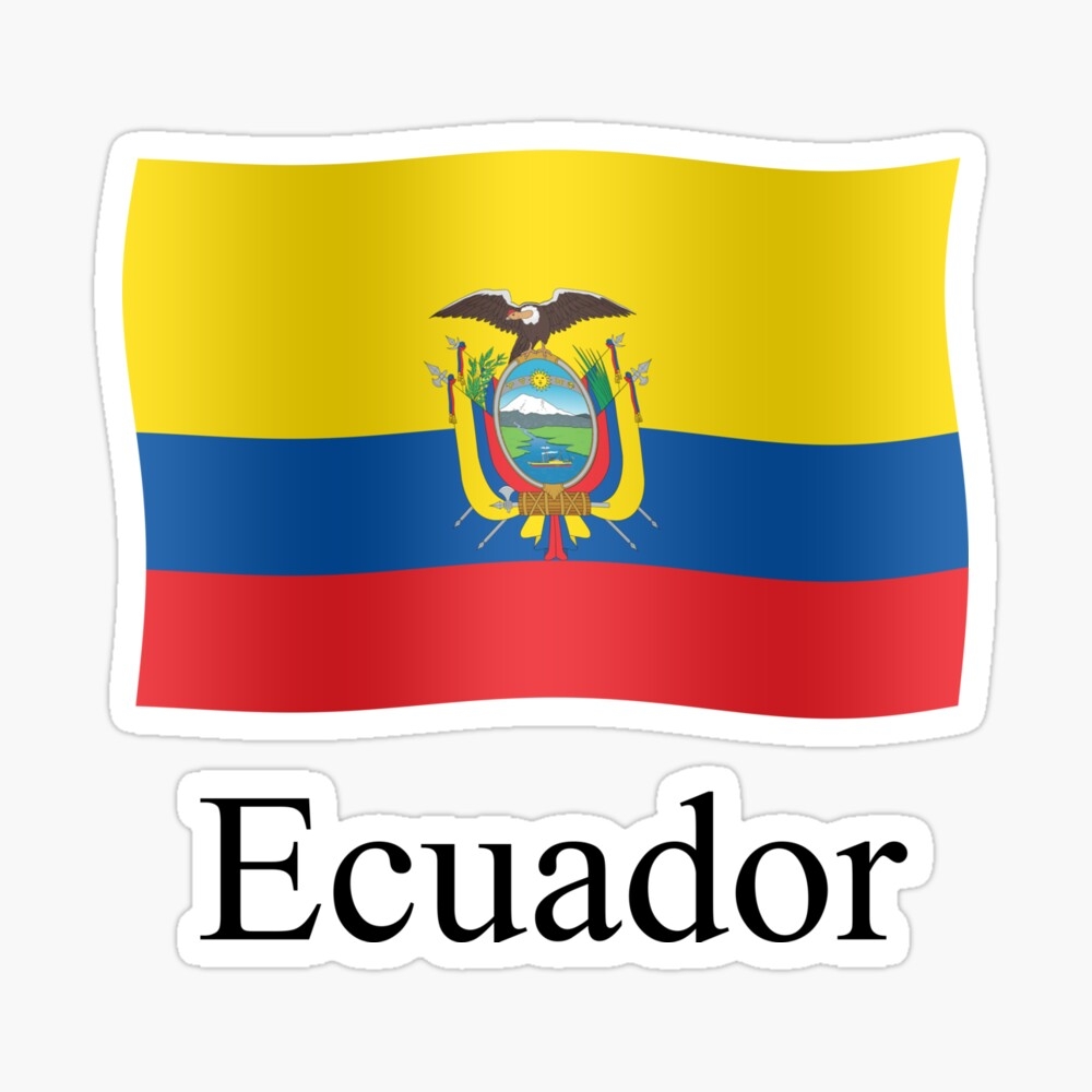 Ecuador Flag Waving Art Board Print For Sale By Stuwdamdorp Redbubble