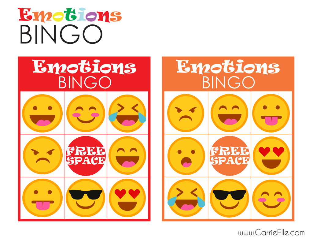 Emotions Bingo Printable Game For Kids pdf Google Drive Emo es Educa o Sentimentos
