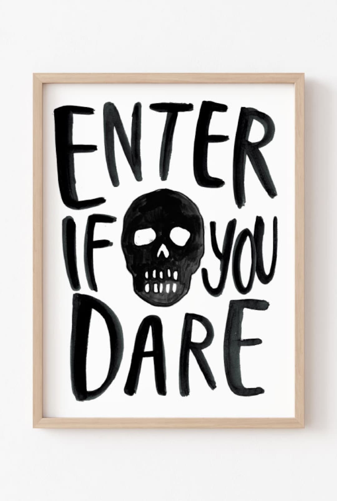 Enter If You Dare Quote Print Halloween Printable Decor Poster Print Print Large Or Small Halloween Hocus Pocus Etsy