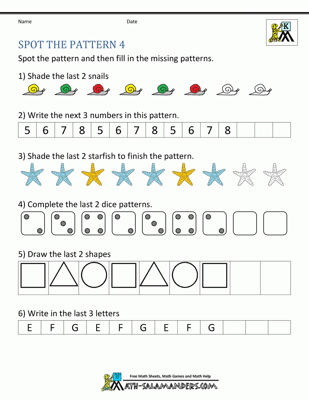 Explore Engaging Number Pattern Worksheets For Skillful Learning