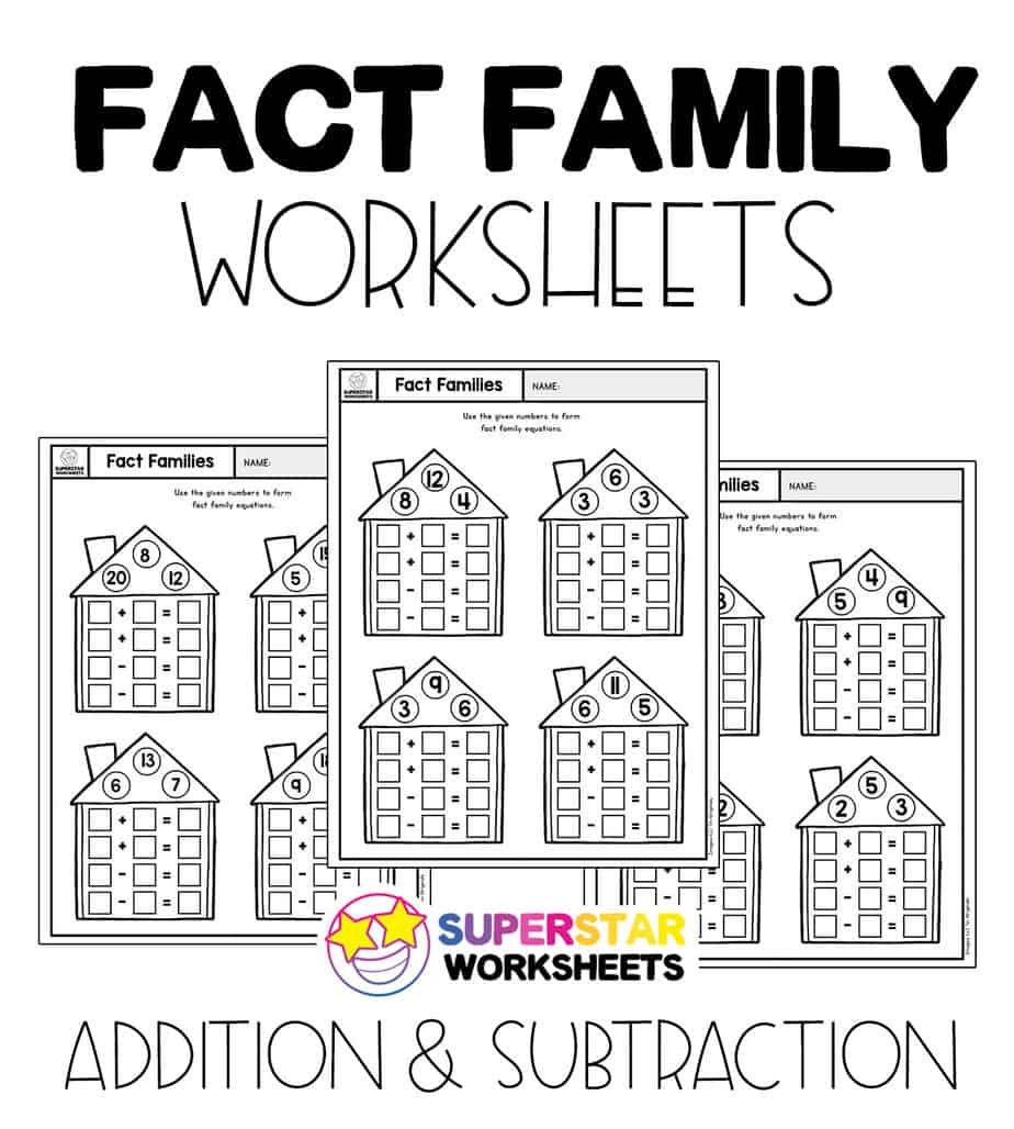 Fact Family Worksheet Printable