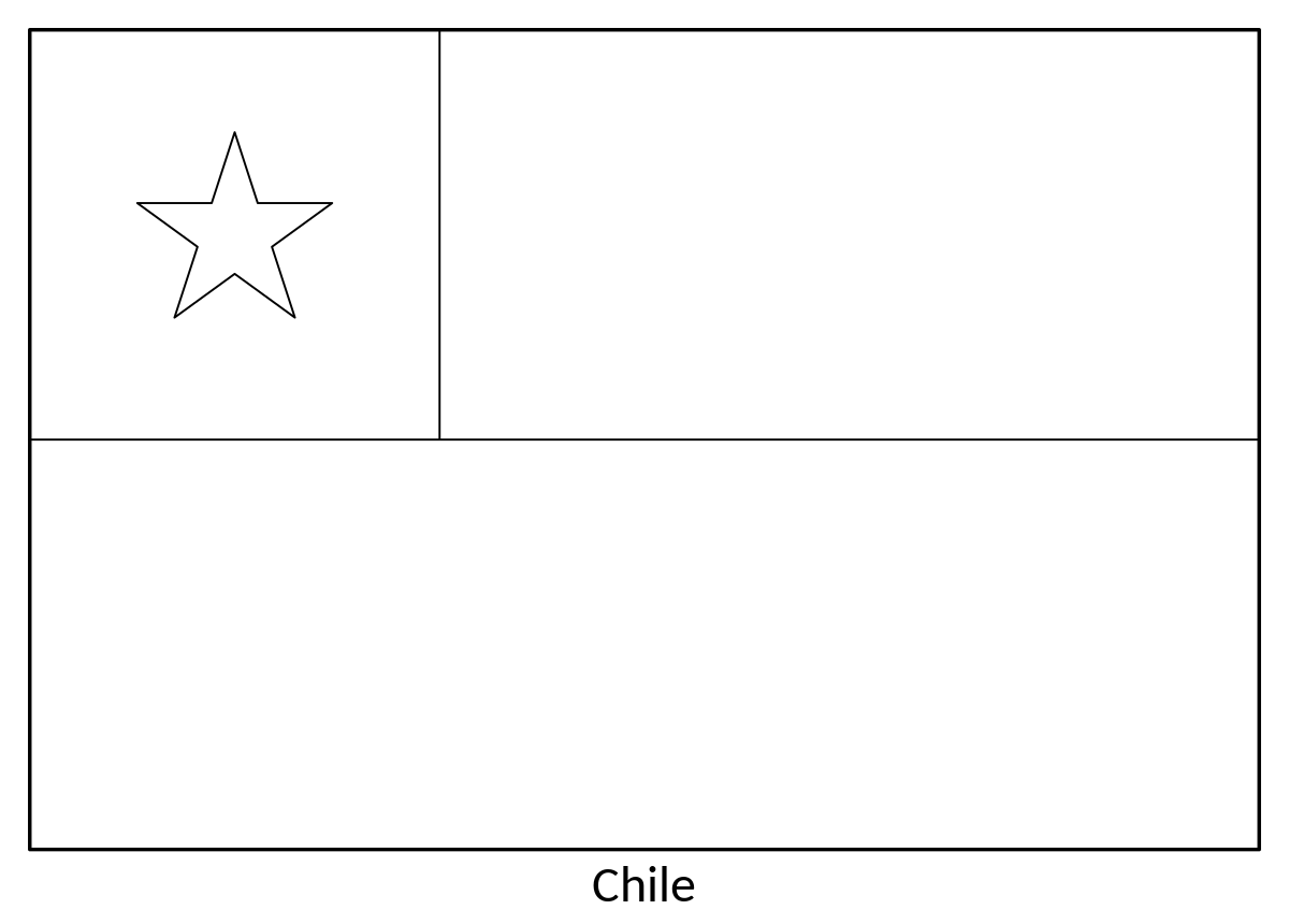 File Flag Of Chile colouring Page svg Wikimedia Commons