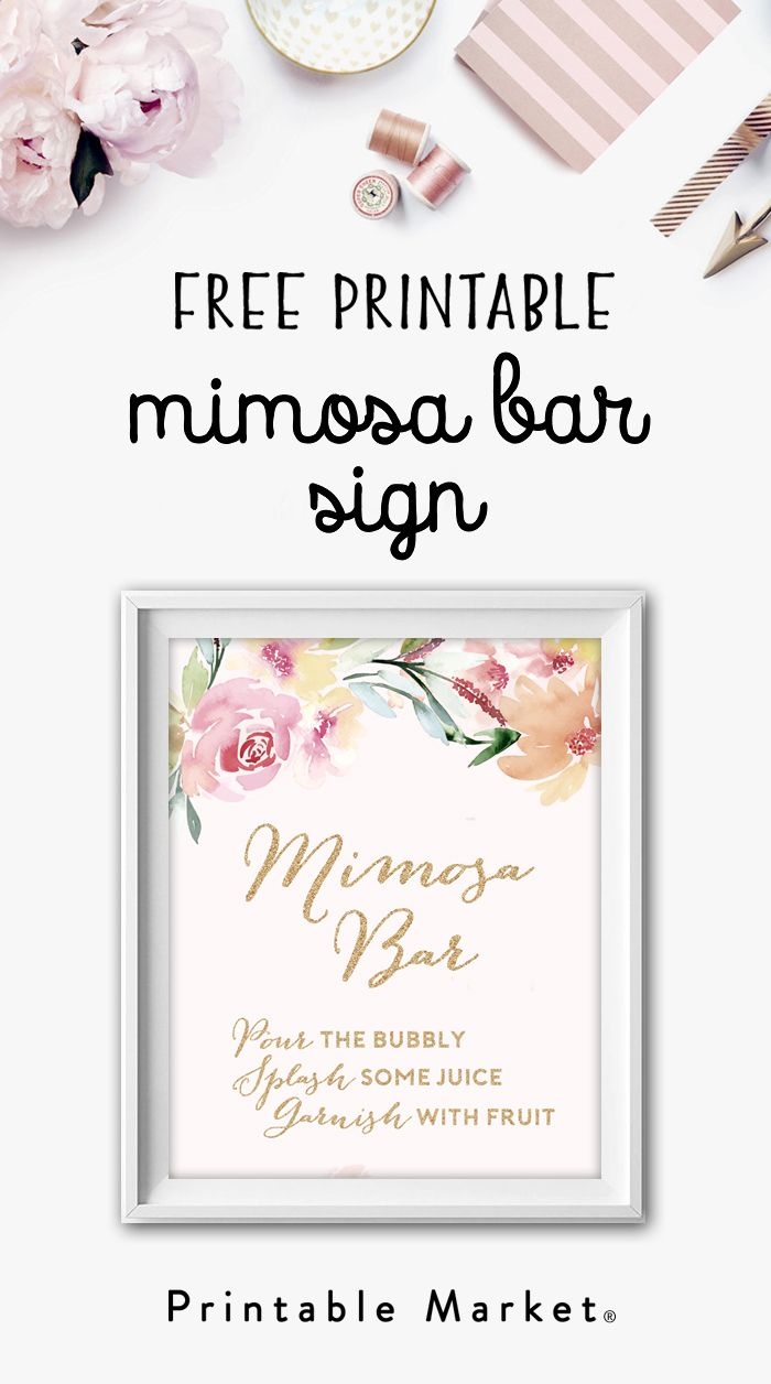 Find The Perfect Printable Printable Market Mimosa Bar Bridal Shower Bridal Shower Brunch Bridal Shower