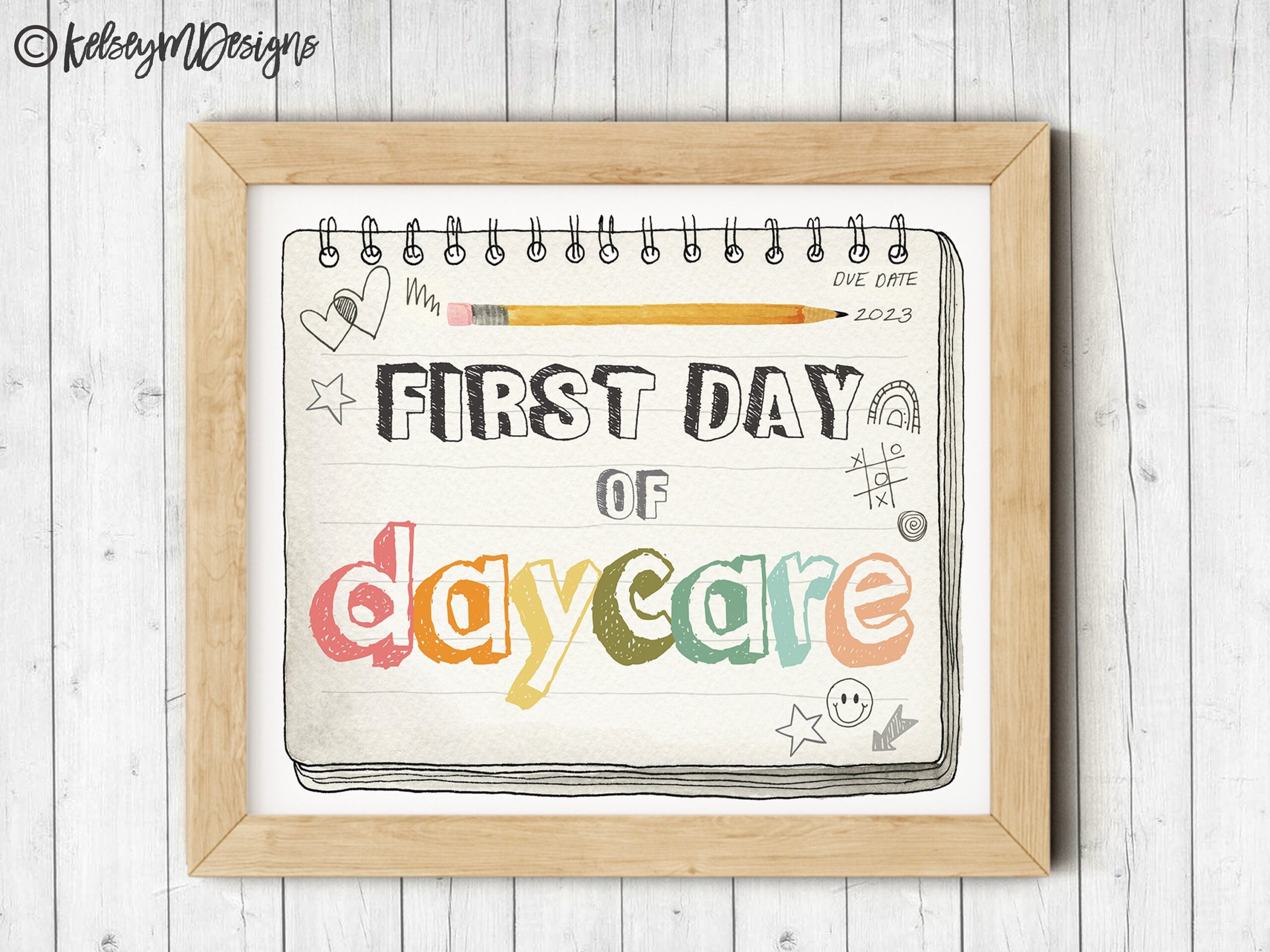 First Day Of Daycare Printable Sign First Day Of School Sign Boho Rainbow Back To School Printable Photo Prop INSTANT DOWNLOAD Etsy Israel