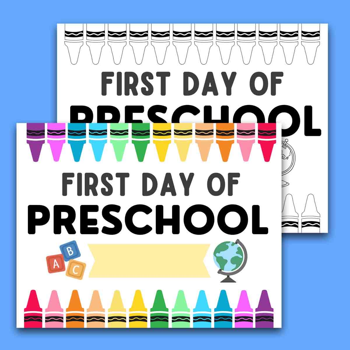 First Day Of School Signs Free Printable MindyMakes