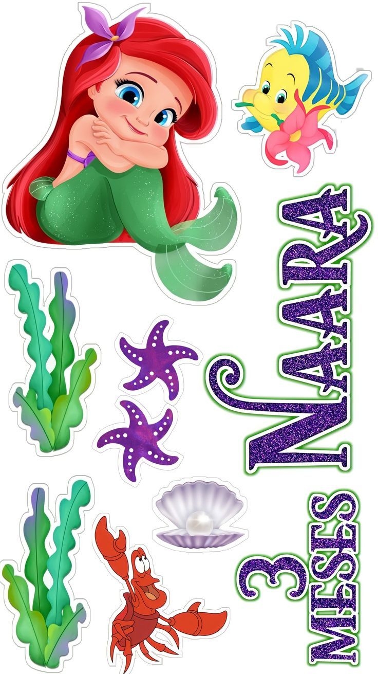 Fotos De Indianacrearte Em Toppers Em 2021 E97 Mermaid Theme Birthday Mermaid Theme Birthday Party Mermaid Cake Topper