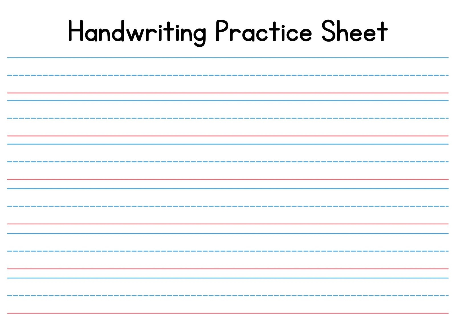 Free Printable Worksheets For Writing