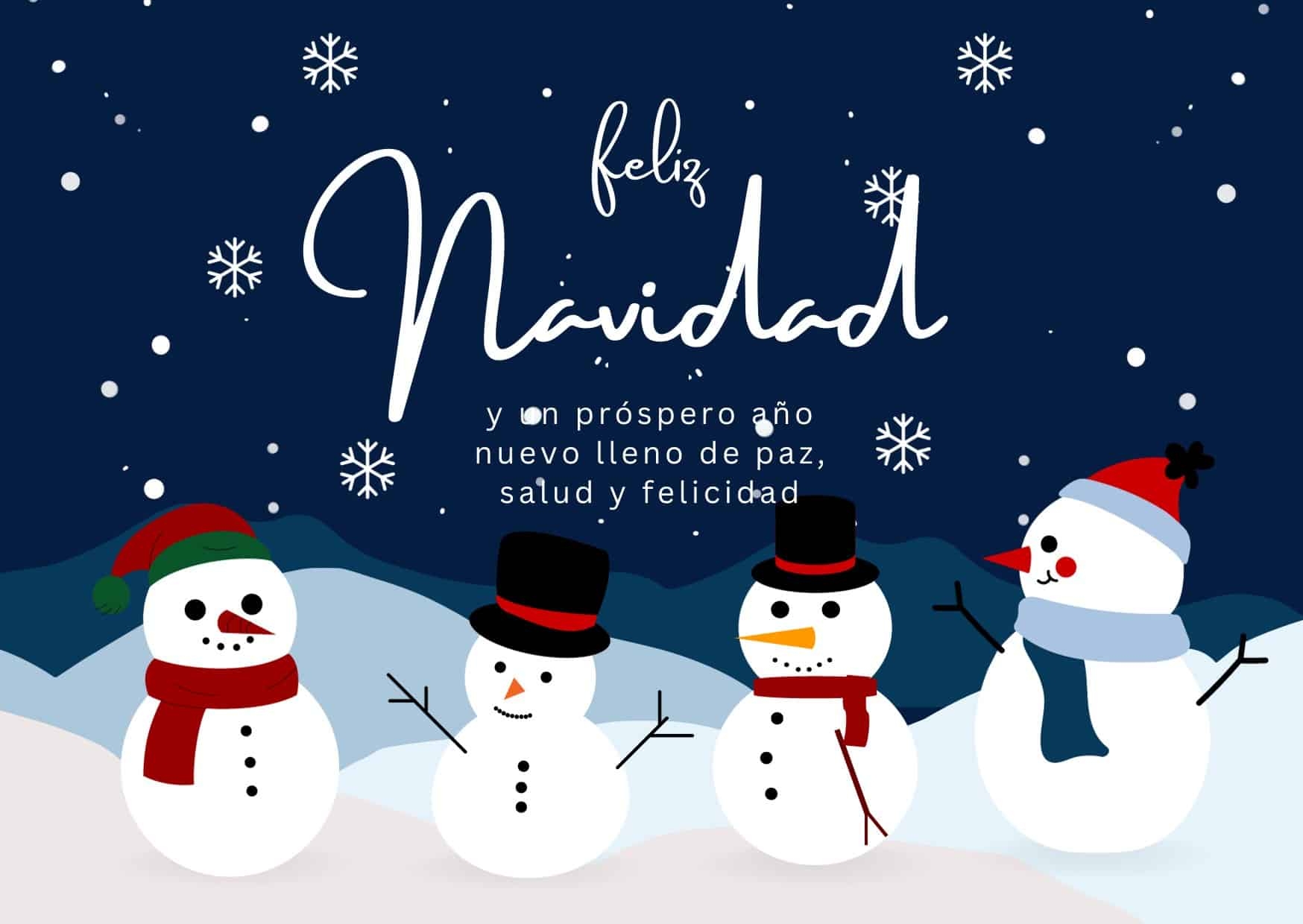 Spanish Christmas Cards Printable Free