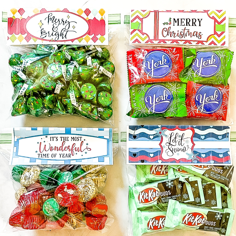 Free Printable Christmas Bag Toppers Sweet Pea