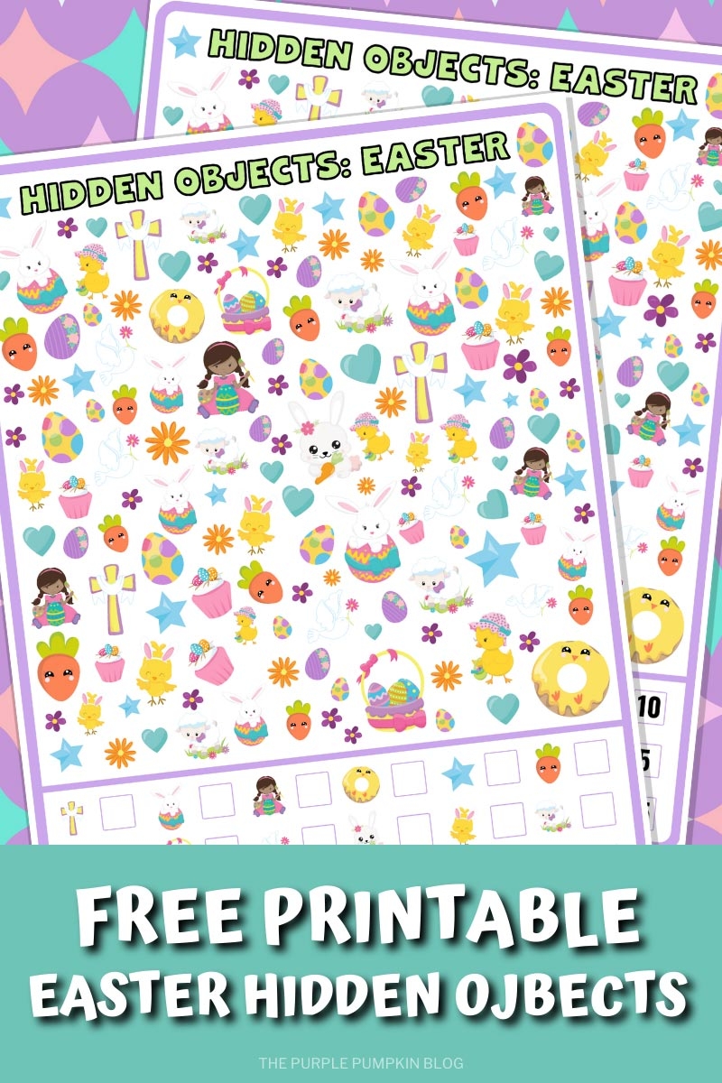 Free Printable Hidden Objects Easter Game I Spy Easter 