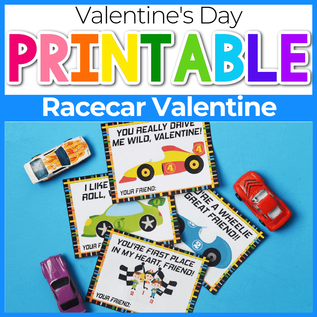 Free Printable Hot Wheels Valentines