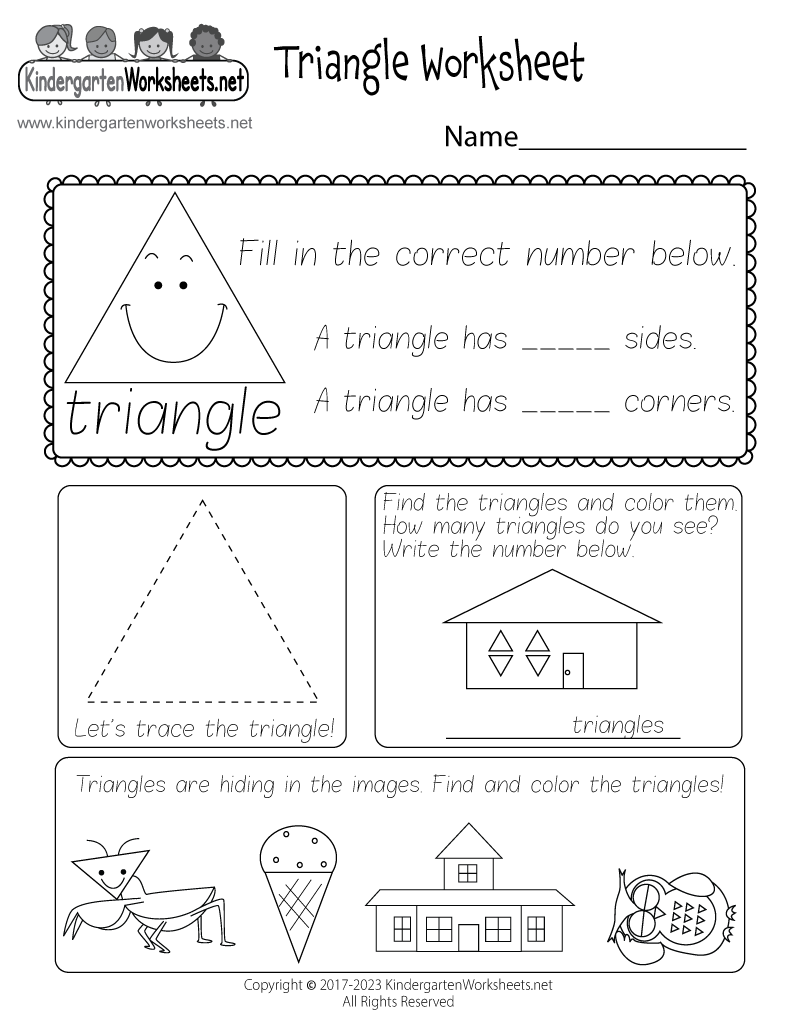 Free Printable Triangle Worksheet