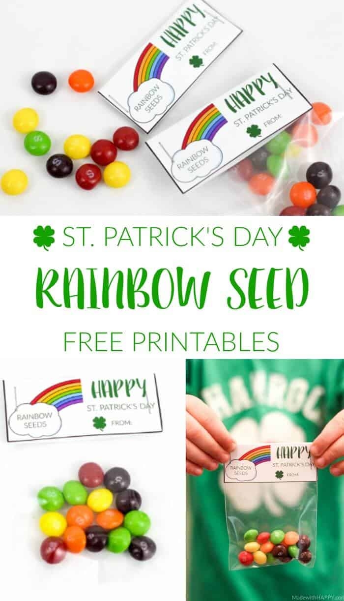 Free Rainbow Seeds Printable St Patty s Day Made With HAPPY