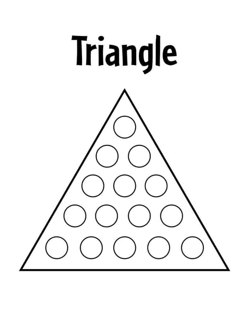 Free Printable Triangle Worksheet Preschool