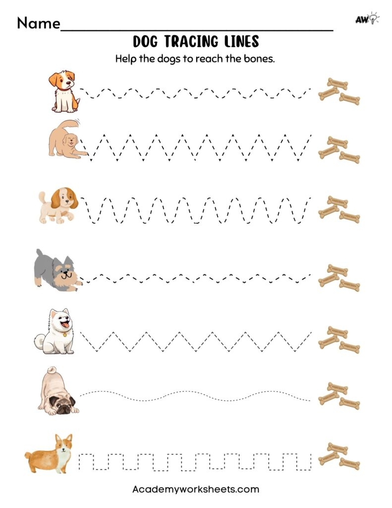 Fun Line Tracing Worksheets For Pre K And Kindergarten Academy Worksheets