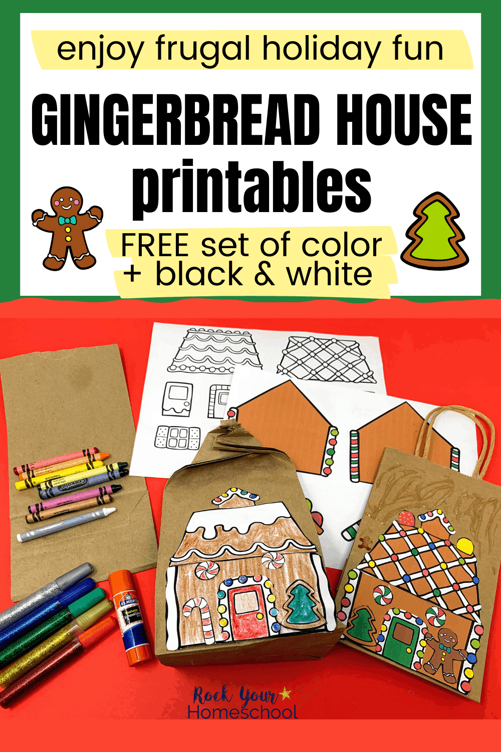 Gingerbread House Printables With Frugal Fun Ways To Use Free 