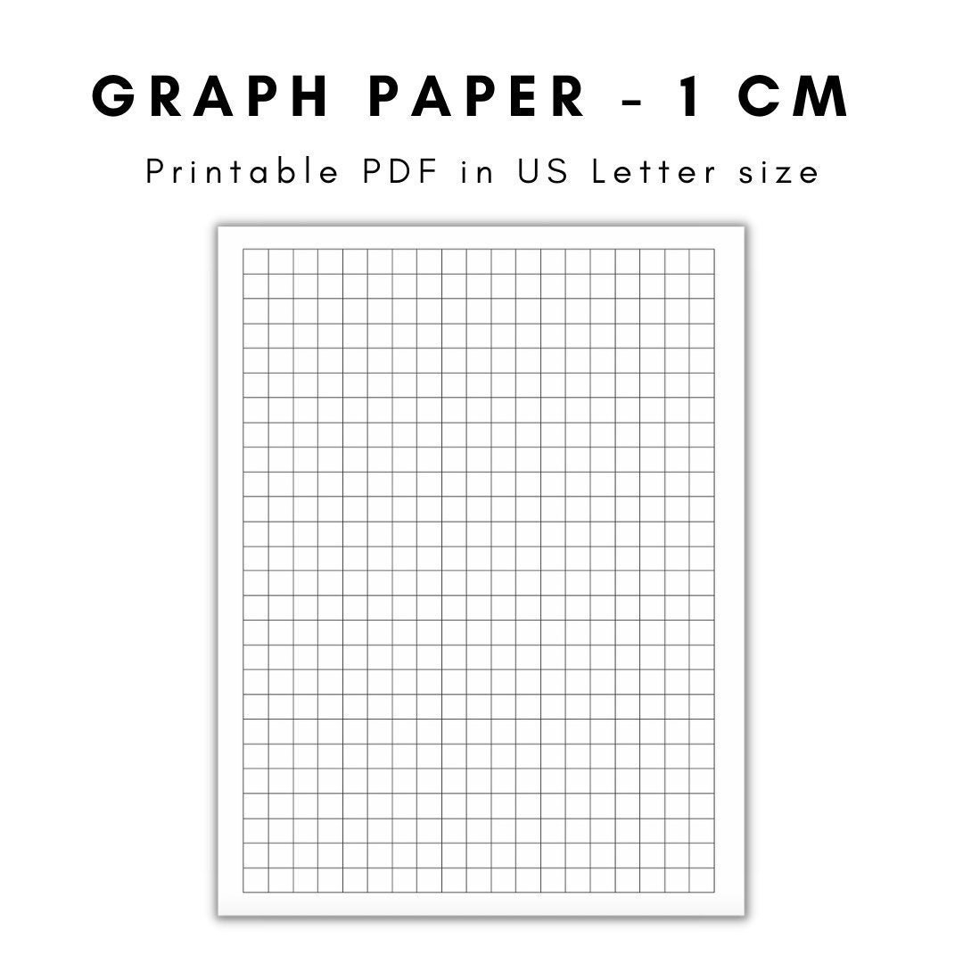 Graph Paper Printable Graph Paper Graph Paper Printable Graph Paper 1 Cm 1 Cm Graph Paper Etsy Sweden