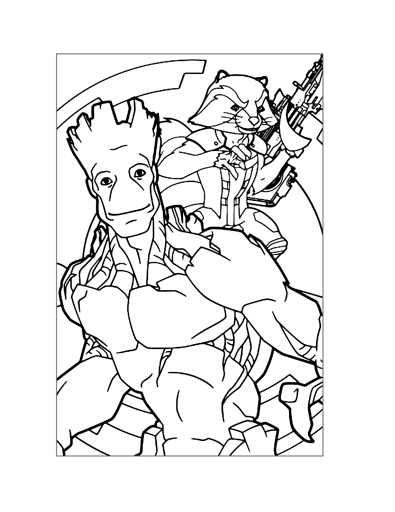 Guardians Of The Galaxy Coloring Pages Printable Coloring Pages