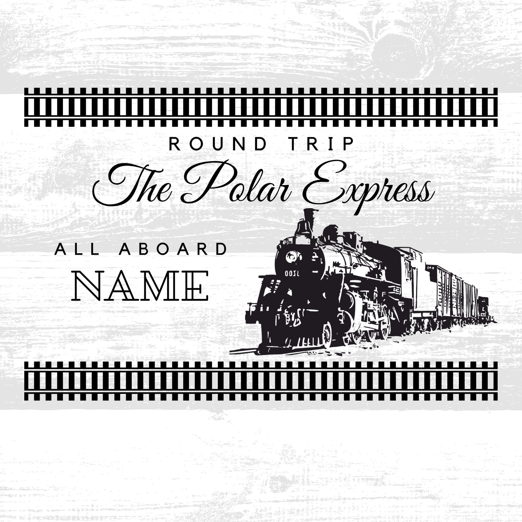 Holiday Clip art Christmas Polar Express All Aboard Instant Download PNG SVG Etsy