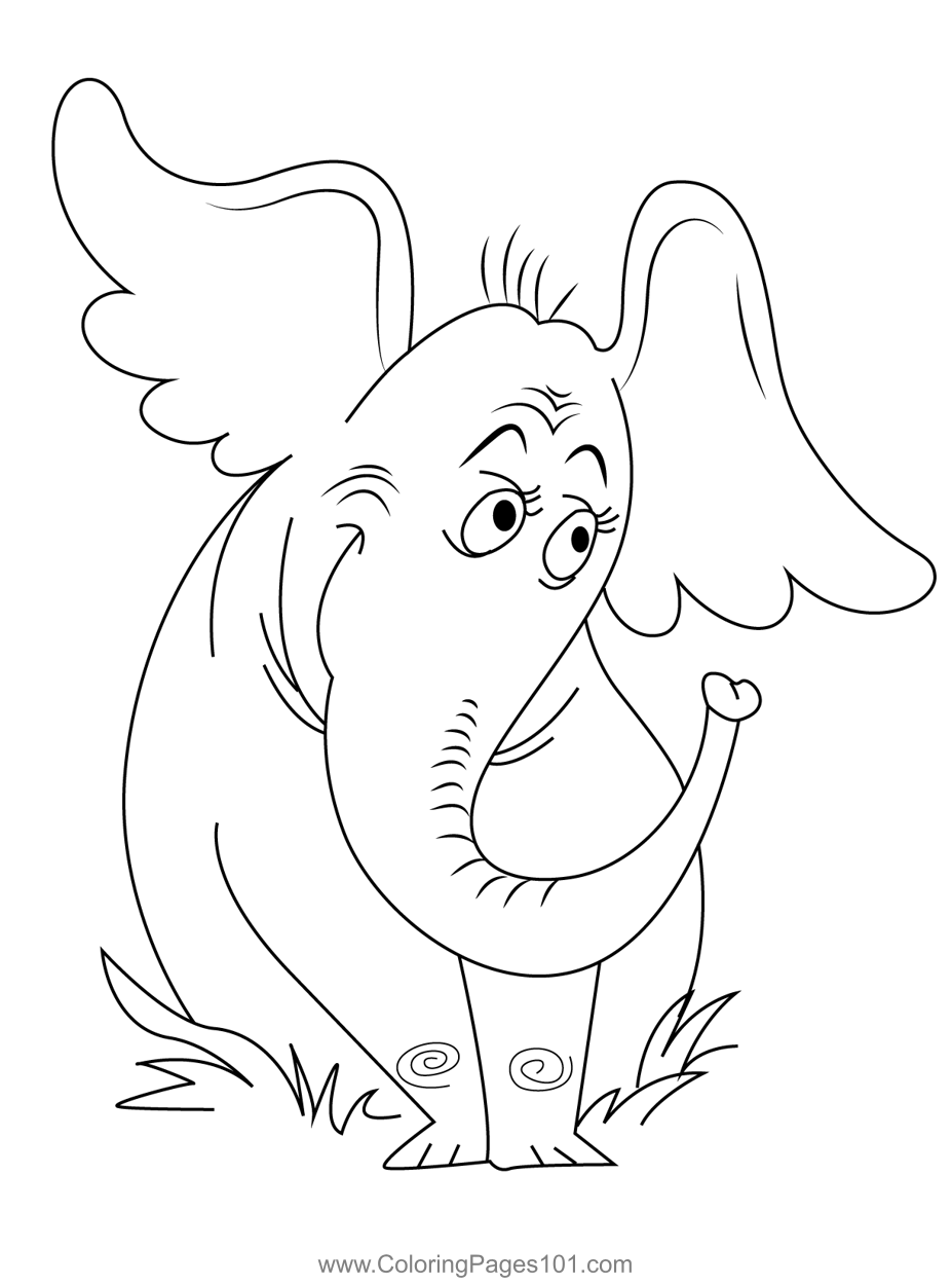 Horton Hears Coloring Page Coloring Pages Horton Hears A Who Horton