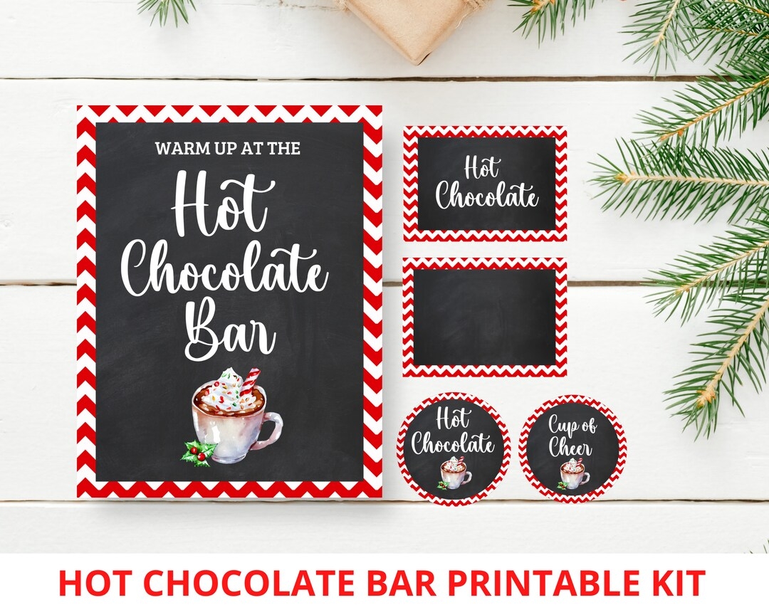 Hot Cocoa Bar Free Printables
