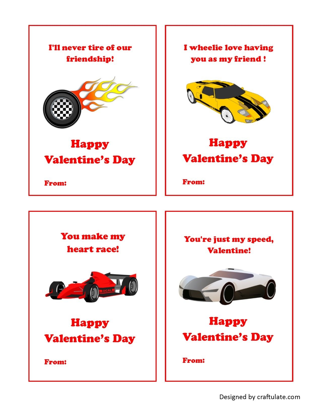 Hot Wheels Valentine Cards Hot Wheels Valentine Hot Wheels Birthday Valentines Cards
