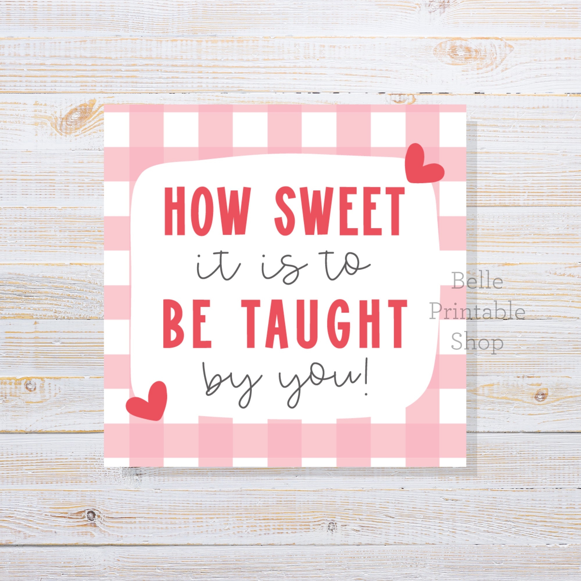 How Sweet It Is To Be Taught By You Etsy