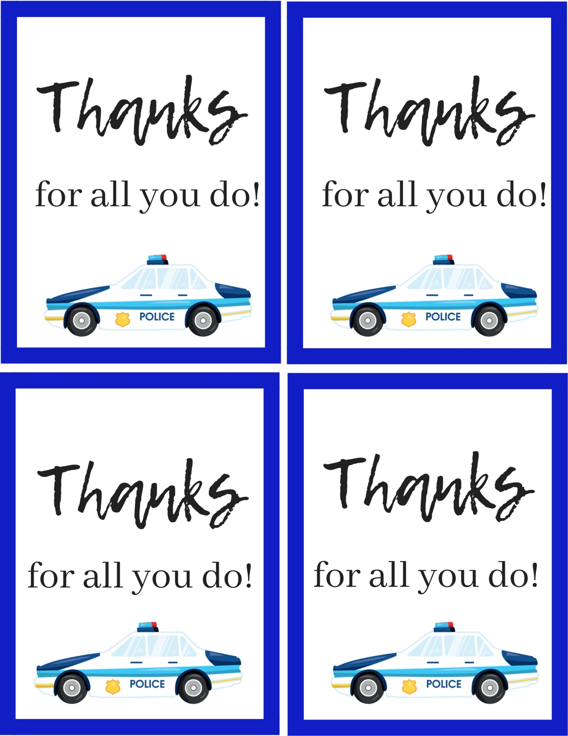 How To Thank A Police Officer with A FREE Police Printable 