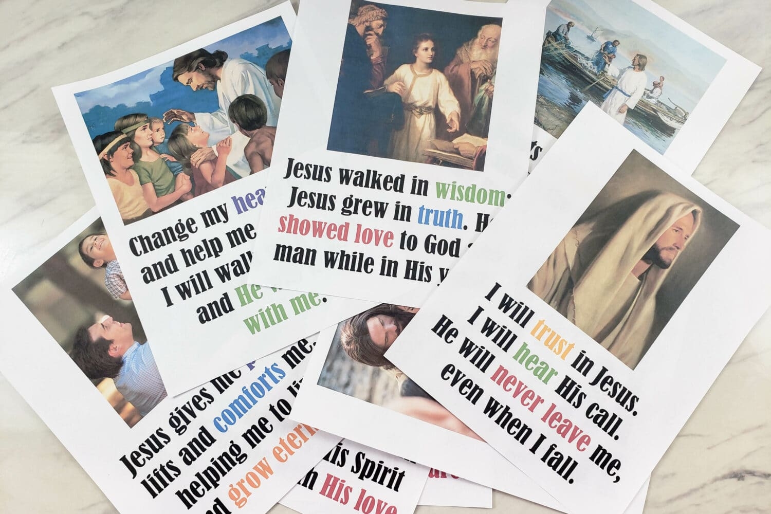 I Will Walk With Jesus Dropped Pictures Primary Singing