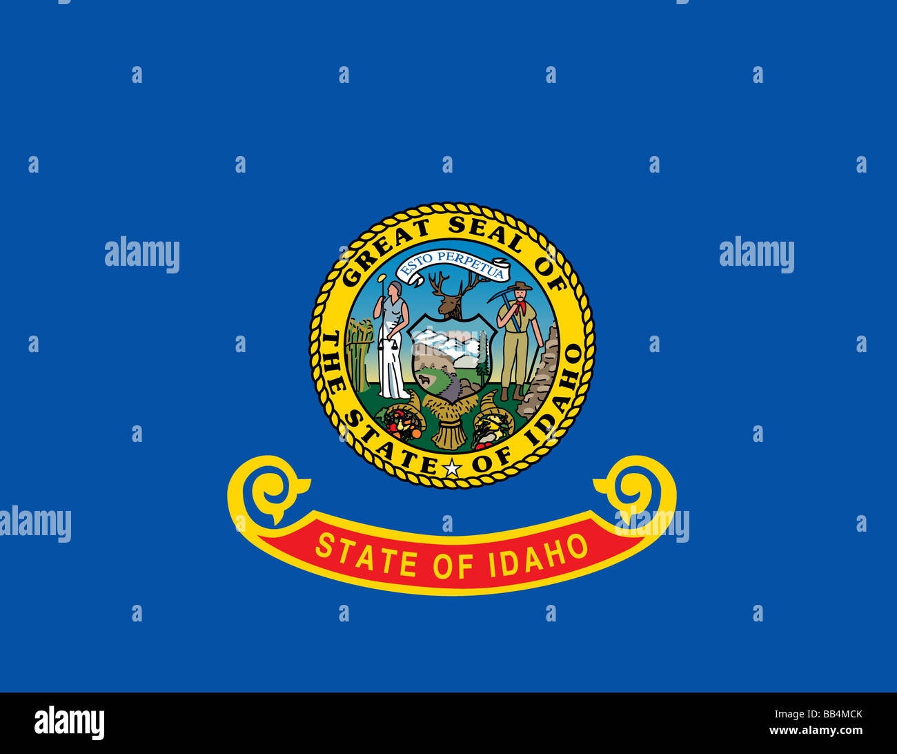 Idaho State Flag Printable