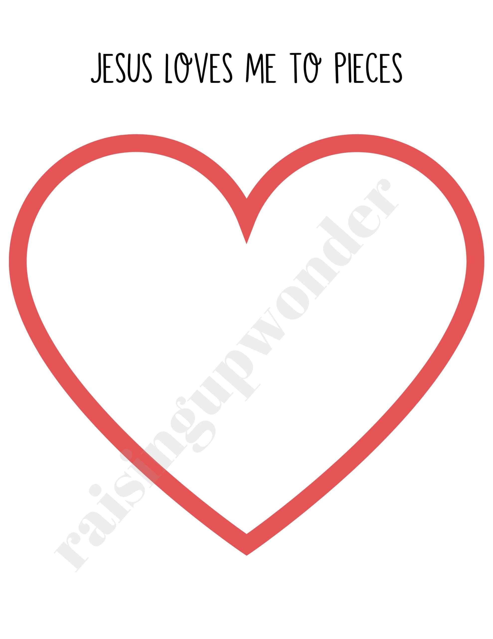 Printable Jesus Loves Me