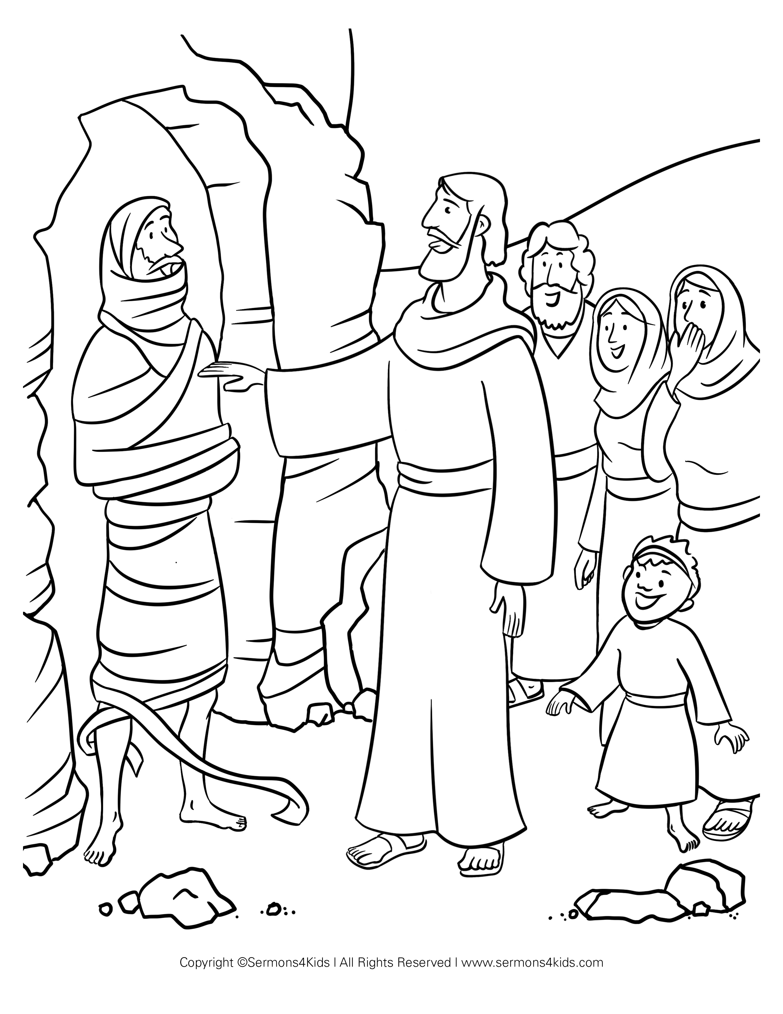 Jesus Raises Lazarus Children s Sermons From Sermons4Kids Serm 