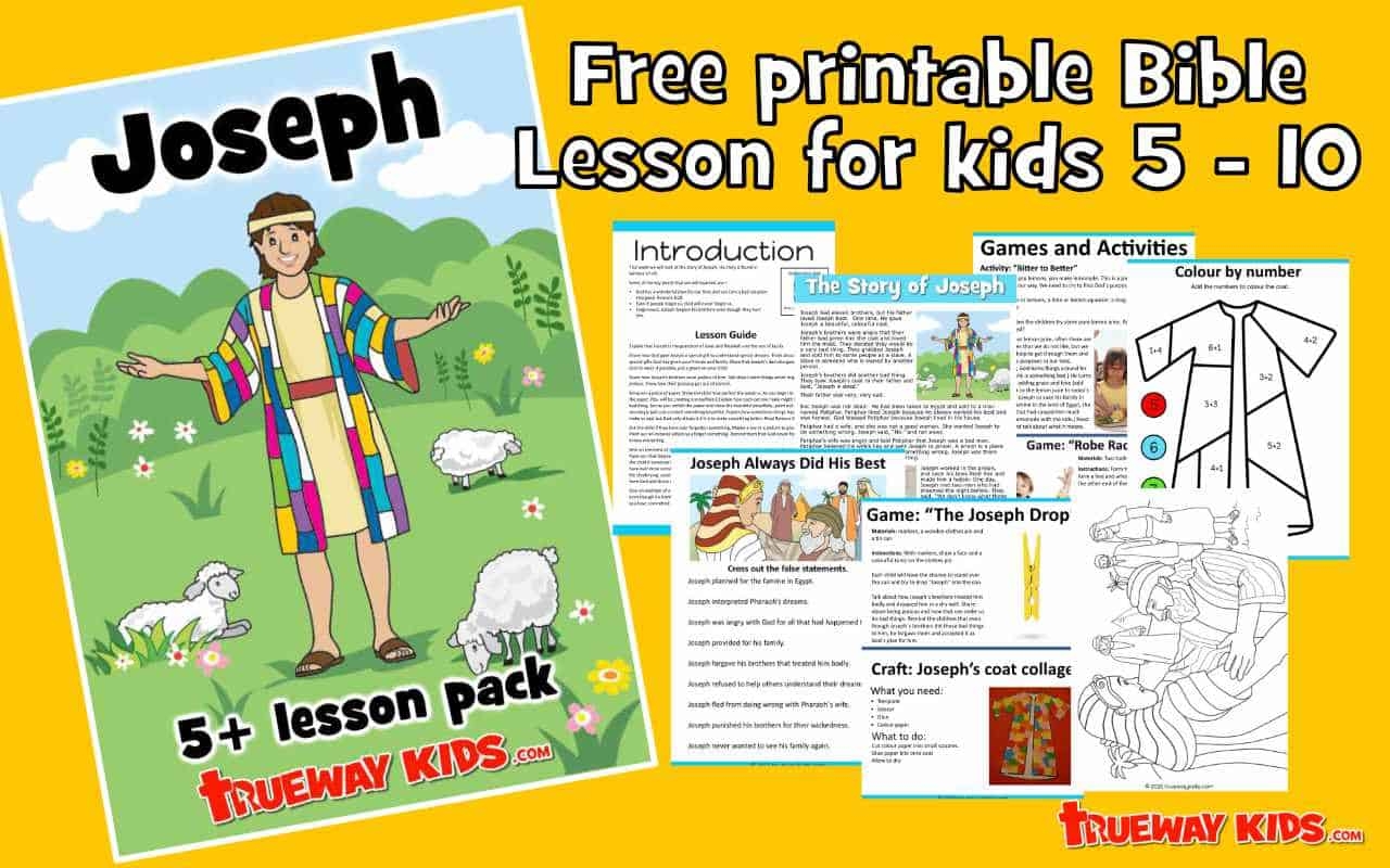 Joseph 5 10 Year Old Bible Lesson Pack Trueway Kids