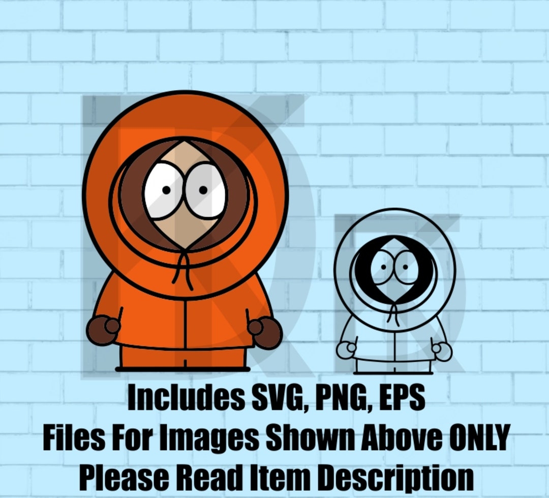 Kenny South Park Funny Cartoon SVG EPS PNG File Cricut Digital Printable Etsy