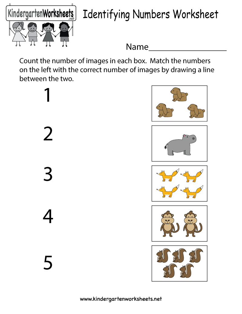 Kindergarten Identifying Numbers Worksheet Printable Number Identification Worksheets Kids Math Worksheets Kindergarten Math Worksheets Free