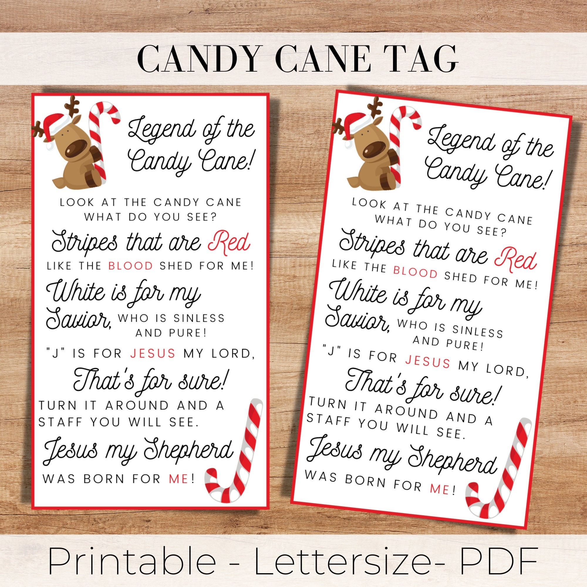 Legend Of Candy Cane Tag Christian Tag Candy Cane Tag Christmas Tag Printable Tag Treat Tag Candy Tag Candy Cane Tag Church Tag Etsy