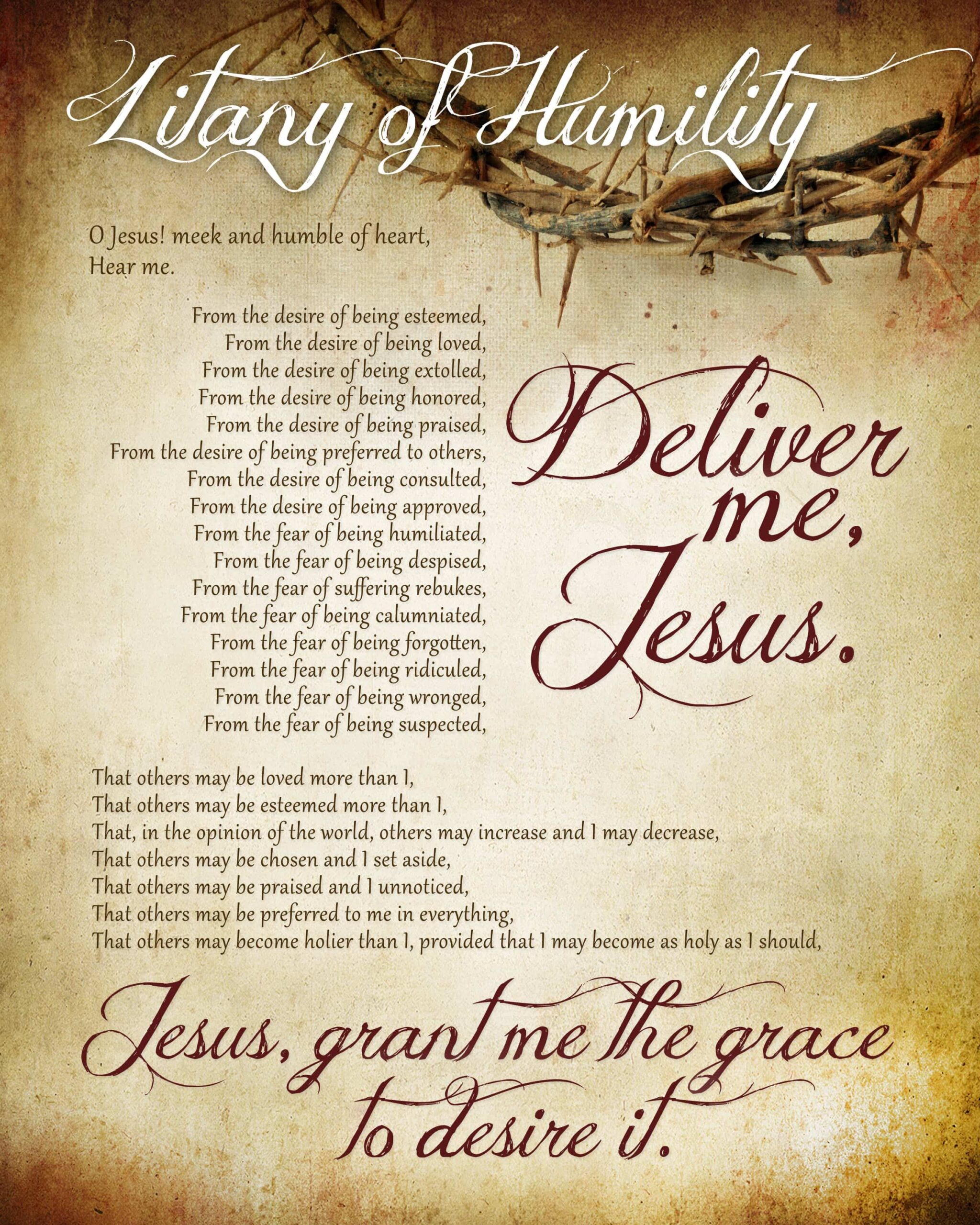 Litany Of Humility Free Printable How To Nest For Less 