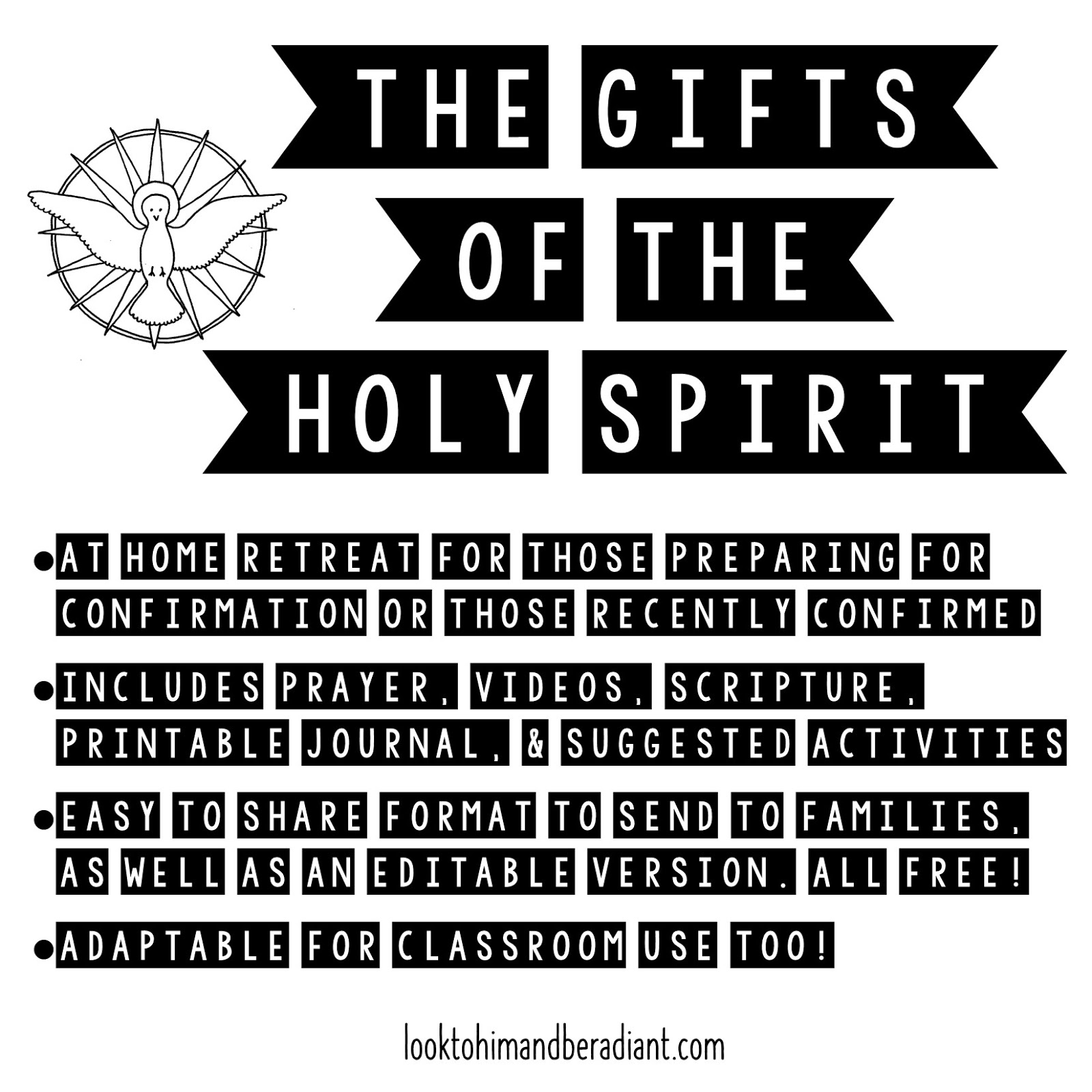 Look To Him And Be Radiant Gifts Of The Holy Spirit At Home Retreat