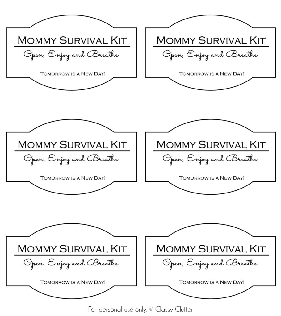 Mommy Survival Kit In A Jar 