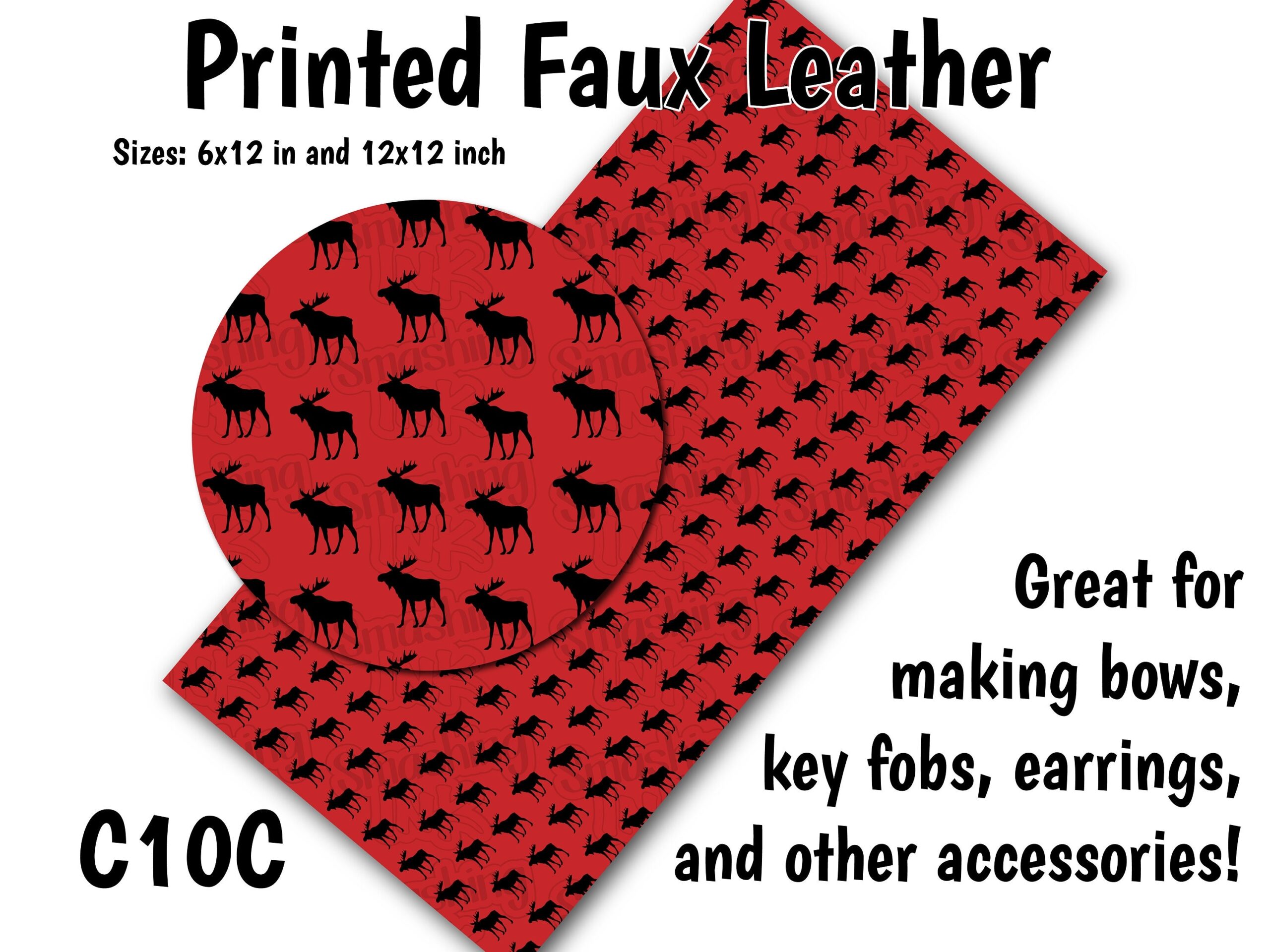 Moose Pattern Faux Leather Sheet printed Faux Leather For Earrings leather Fabric For Bows leatherette Sheets synthetic Leather Etsy