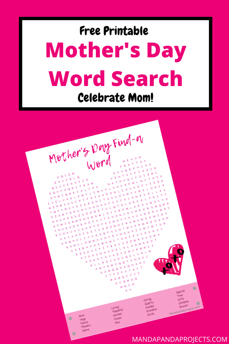 Mother s Day Word Search Activity FREE Printable 